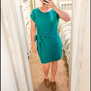Anthropologie green dress